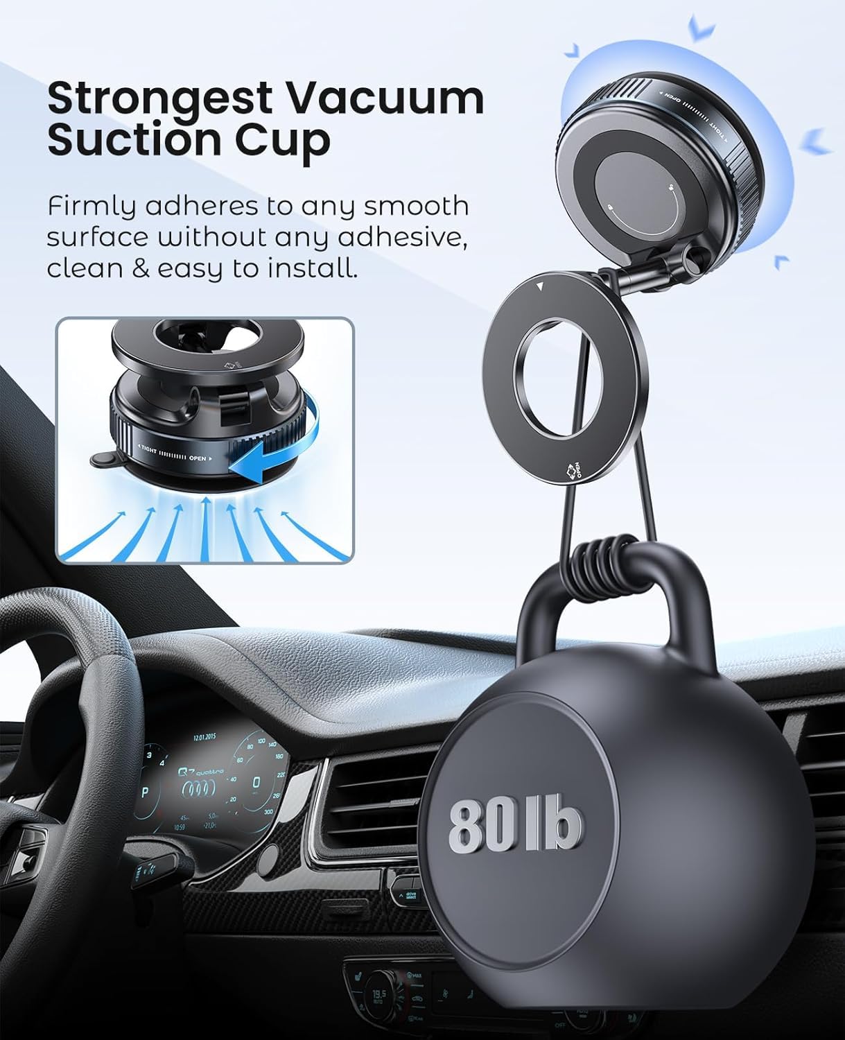 Vacuum Magnetic Phone Holder