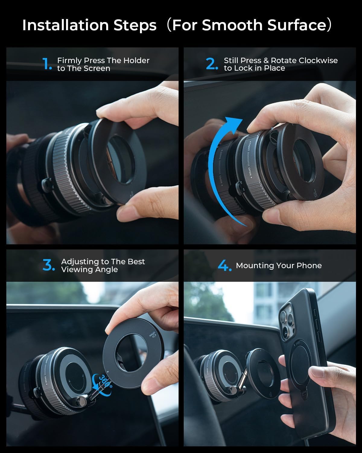 Vacuum Magnetic Phone Holder