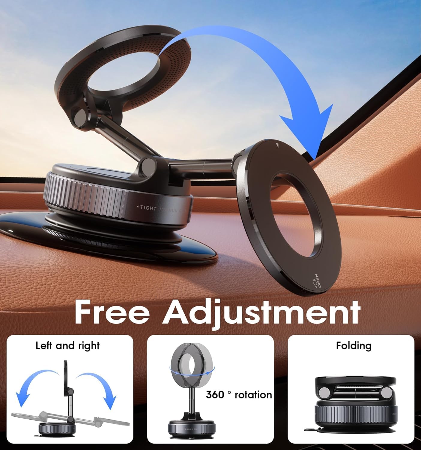 Vacuum Magnetic Phone Holder